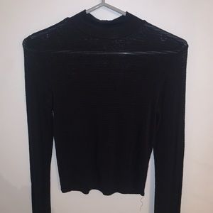 [M]👚F21 mock neck sheer top